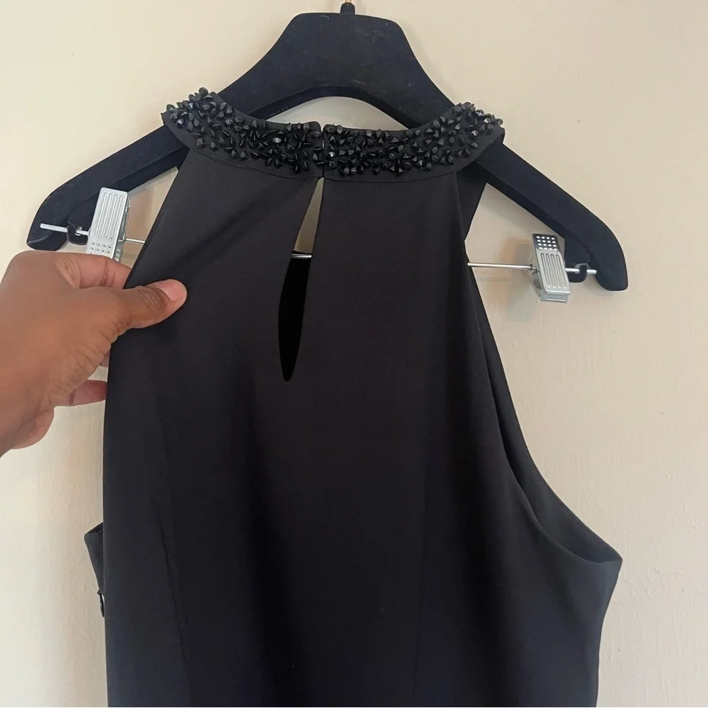 𝅺Banana Republic Embellished Halter Neck Cocktail Dress - Picture 2 of 10